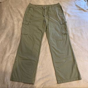 Army green Faded Glory Cargo Pants sz 12